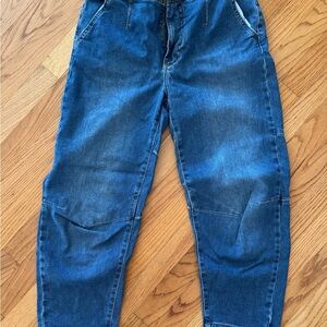 Pilcro Women's Barrel Blue Jeans with tie from Anthropologie - size 25
